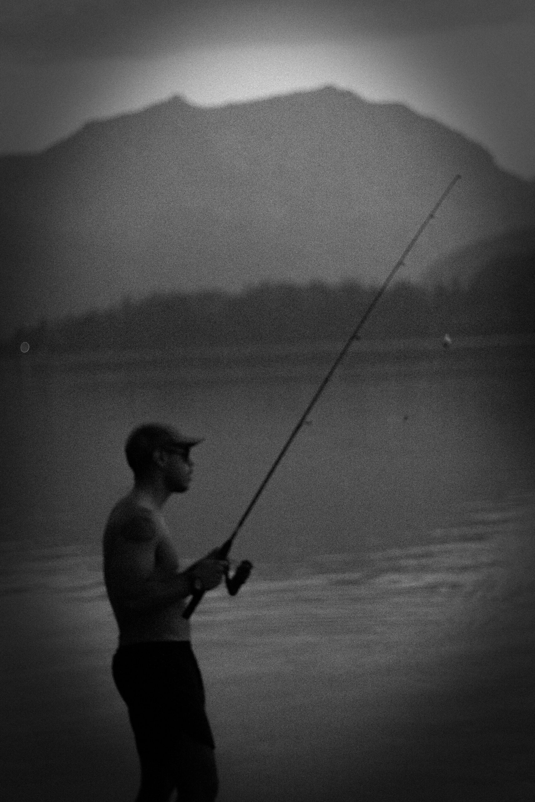 fishing at june lake.